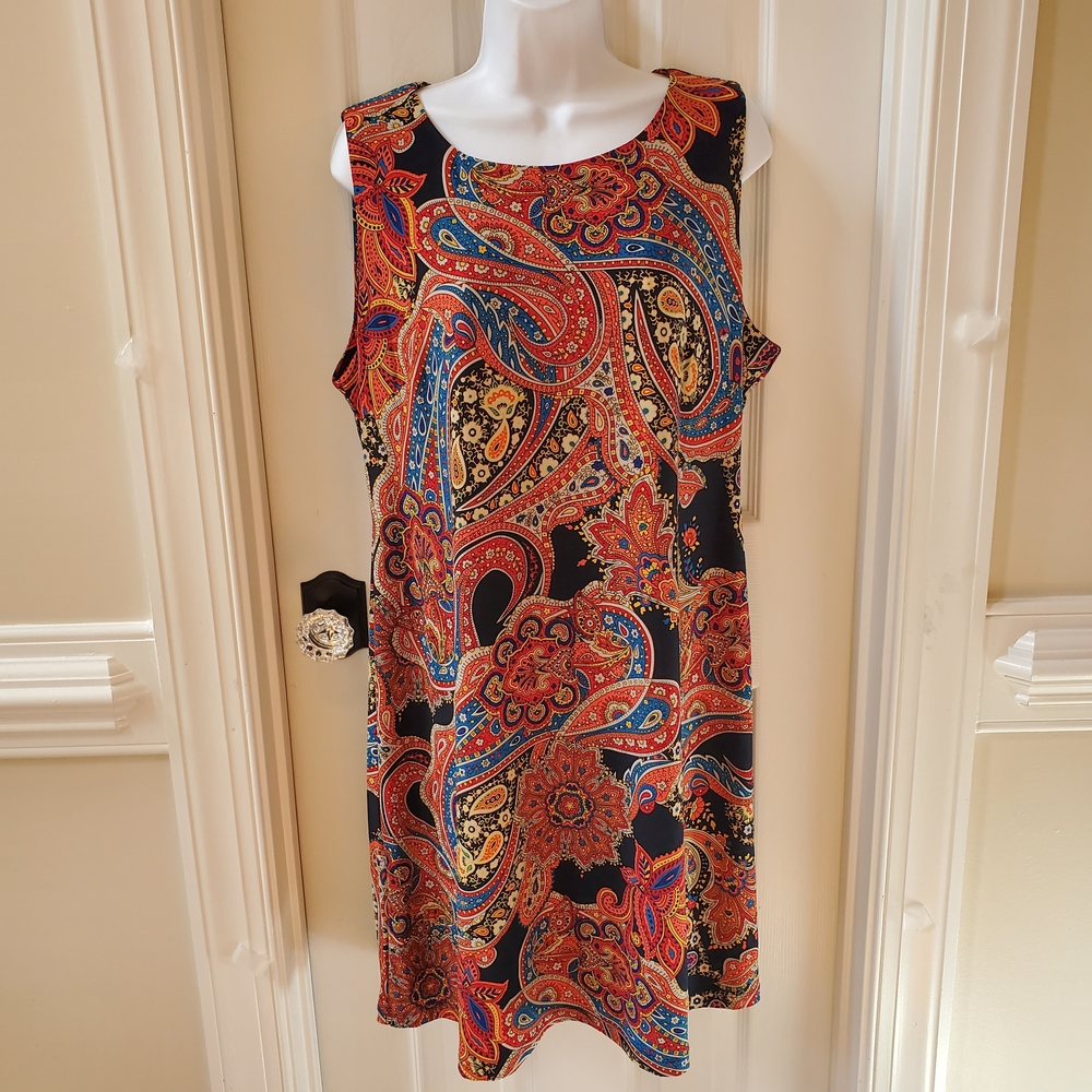 Tommy Hilfiger - Ladies - Paisley - Mod Retro - Shift Dress - Sz. 14